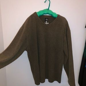 prAna green knit sweater